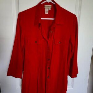 100% Silk button-down Coldwater Creek shirt